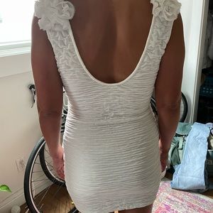 White cocktail dress